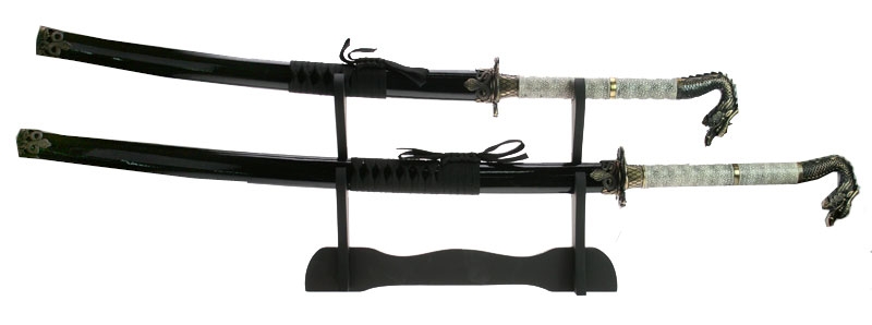 Набор самурайских мечей: катана и вакидзаси на подставке 105см